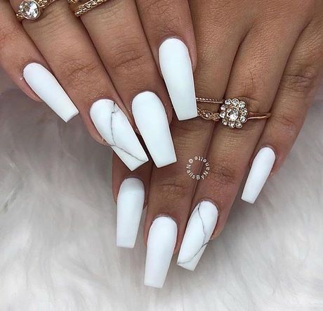 white-and-marble-nails-94_3 Cuie albe și de marmură