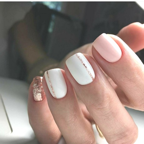 white-and-rose-gold-nail-designs-35_14 Modele de unghii de aur alb și trandafir