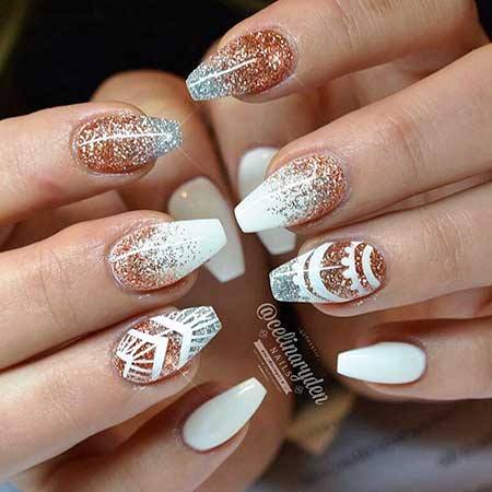 white-and-rose-gold-nail-designs-35_17 Modele de unghii de aur alb și trandafir