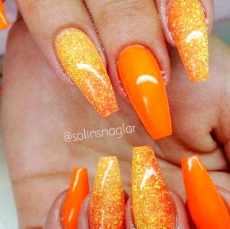 yellow-and-pink-nail-designs-40_6 Modele de unghii galbene și roz