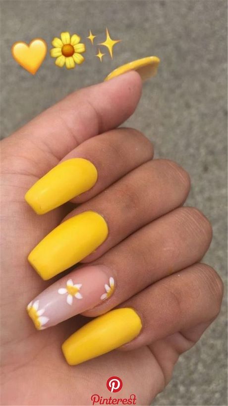 yellow-nail-art-designs-46_5 Modele de unghii galbene
