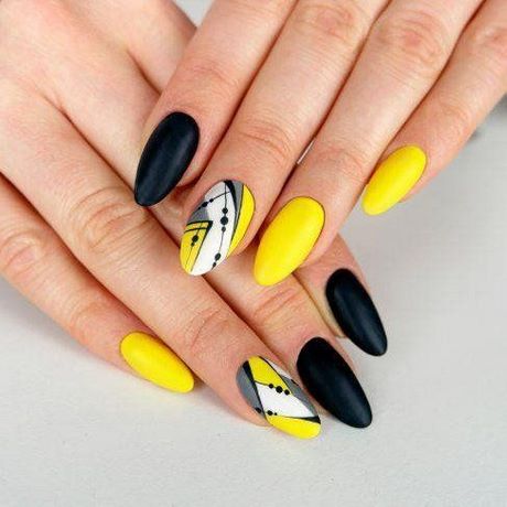 yellow-nail-art-ideas-25_5 Idei de unghii galbene