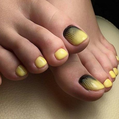 yellow-toe-nail-designs-86_2 Galben toe unghii modele