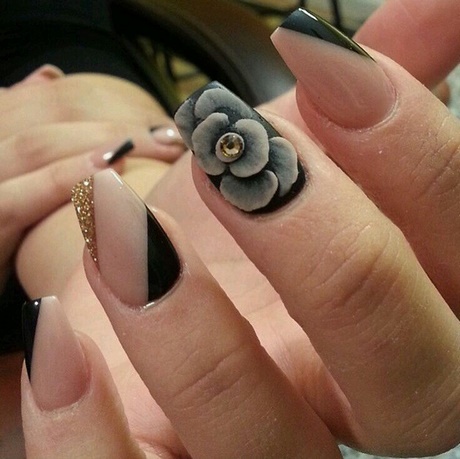 3D nail art Flori acrilice