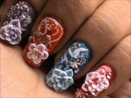 3d-nail-art-flowers-acrylic-01_9 3D nail art Flori acrilice