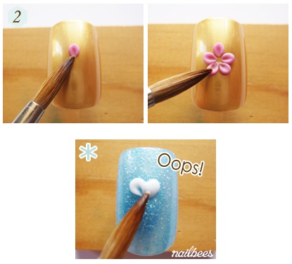 acrylic-flower-nail-art-38_5 Unghii de flori acrilice