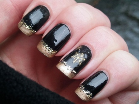 black-and-gold-christmas-nails-44_6 Negru și aur cuie de Crăciun