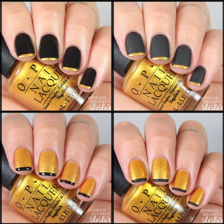 black-and-gold-french-nails-27_15 Unghii franceze negre și aurii