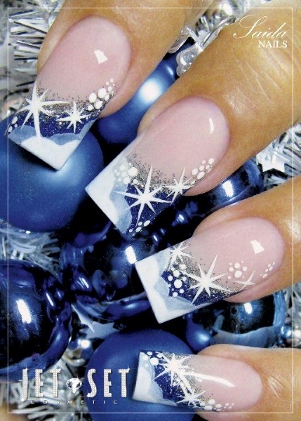 blue-christmas-nail-art-28_11 Albastru de Crăciun nail art