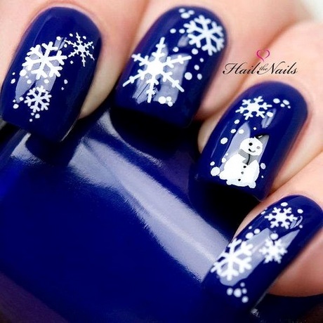 blue-christmas-nail-art-28_4 Albastru de Crăciun nail art