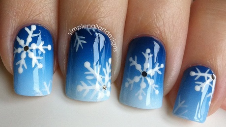 blue-christmas-nail-designs-23_14 Albastru modele de unghii de Crăciun