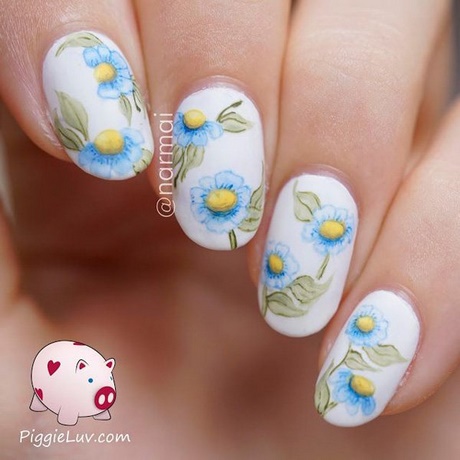 blue-flower-nail-art-63_11 Albastru floare nail art