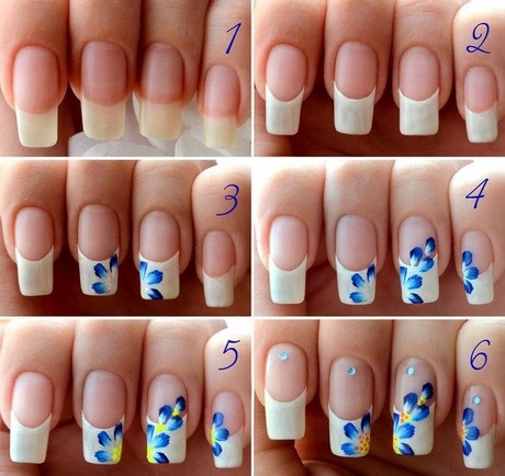 blue-flower-nail-art-63_6 Albastru floare nail art