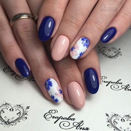 blue-flower-nails-03_3 Unghii de flori albastre