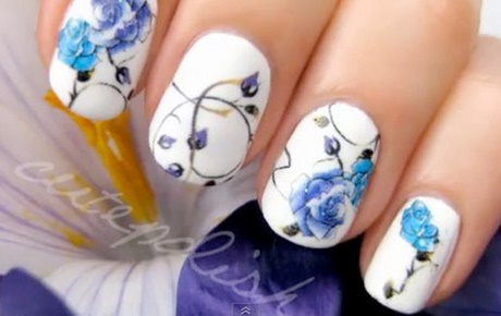 blue-flower-nails-03_7 Unghii de flori albastre