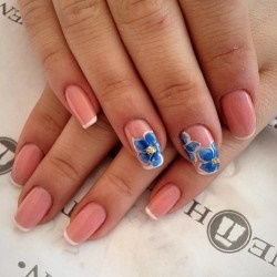 blue-flower-nails-03_9 Unghii de flori albastre