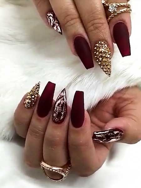 burgundy-nail-designs-53_7 Modele de unghii Burgundy