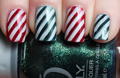 candy-cane-nail-designs-32_3 Bomboane de trestie de unghii modele