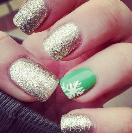 christmas-color-nail-designs-81 Modele de unghii de culoare de Crăciun