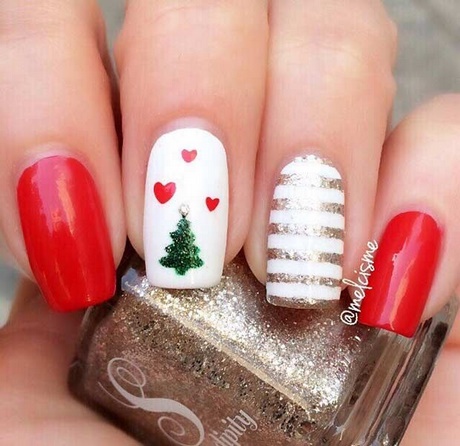 christmas-fingernail-polish-ideas-15_11 Idei de unghii de Crăciun
