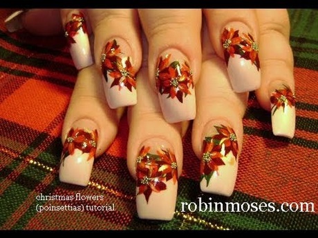 christmas-flower-nail-art-44_14 Crăciun floare nail art