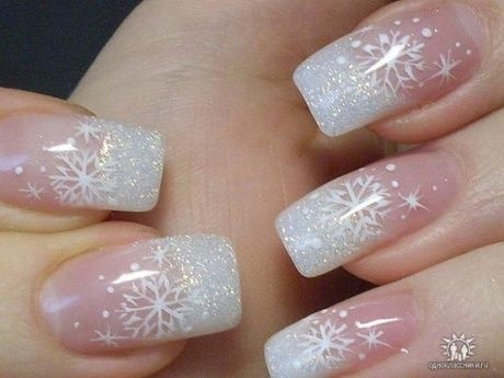 christmas-french-nail-art-designs-27_7 Crăciun Franceză nail art modele