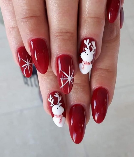 christmas-french-nails-30_5 Crăciun unghiile franceze