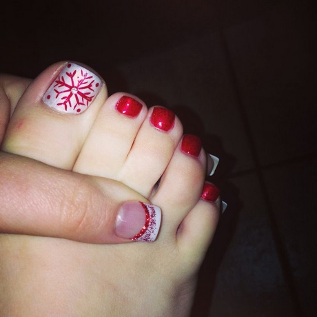 christmas-nail-art-for-toes-41_16 Crăciun nail art pentru degetele de la picioare