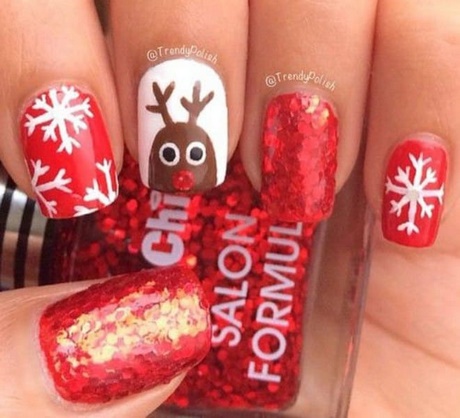 christmas-nail-art-reindeer-50_14 Crăciun nail art Reni