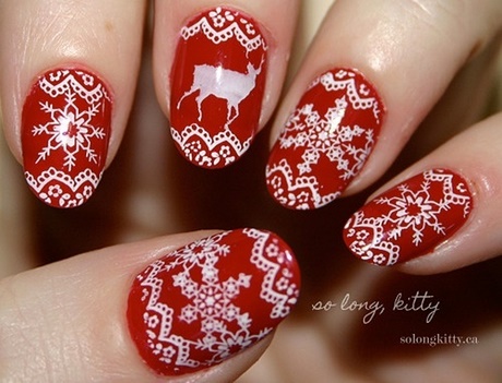 christmas-nail-art-reindeer-50_8 Crăciun nail art Reni