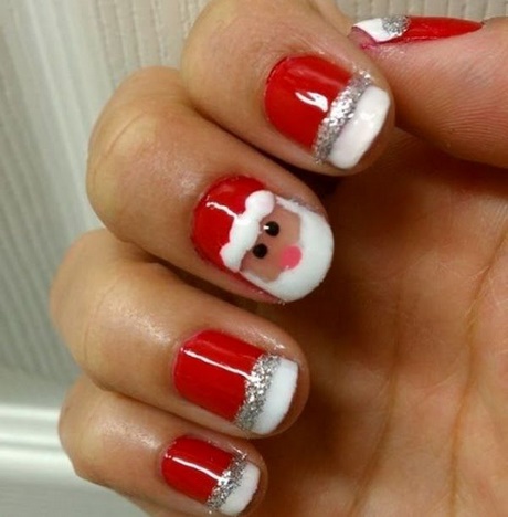 christmas-nail-art-santa-hat-51_2 Crăciun nail Art santa hat