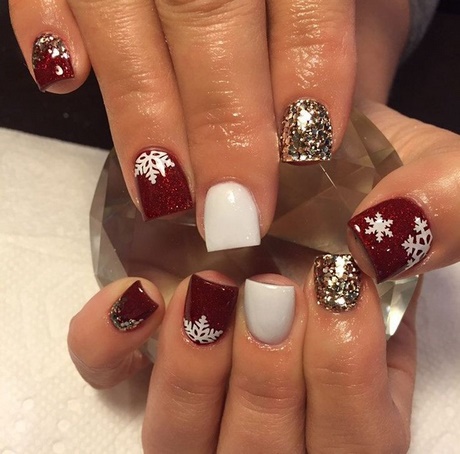 christmas-nail-art-snowflakes-94_12 Crăciun Nail Art fulgi de zăpadă