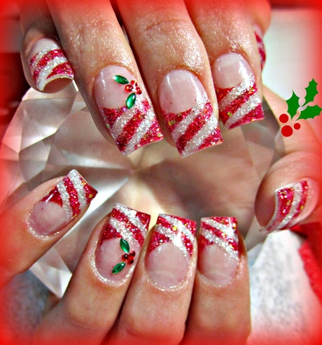 christmas-nail-designs-candy-canes-73_9 Crăciun unghii modele bomboane bastoane