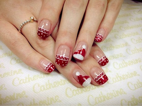 christmas-nails-french-91_13 Cuie de Crăciun Franceză