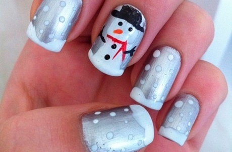 christmas-nails-snowman-77_7 Crăciun cuie om de zăpadă