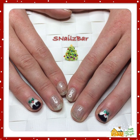 christmas-pudding-nail-art-14_8 Budinca de Crăciun nail art