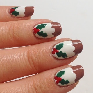 christmas-pudding-nails-91_7 Cuie de budincă de Crăciun