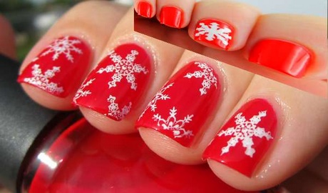 cute-and-easy-christmas-nail-designs-90_15 Modele drăguțe și ușoare de unghii de Crăciun
