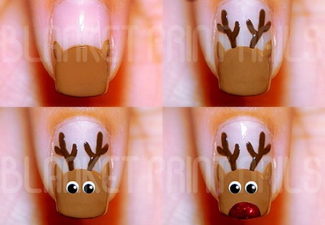 cute-and-easy-christmas-nail-designs-90_9 Modele drăguțe și ușoare de unghii de Crăciun
