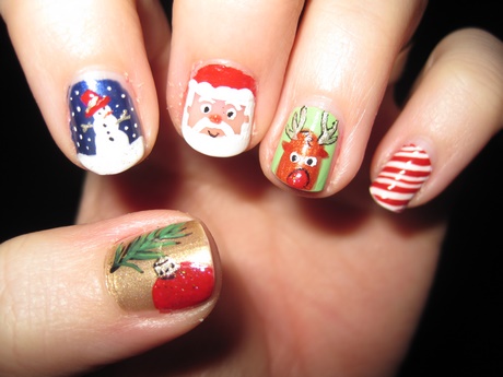 cute-nail-art-for-christmas-76_4 Cute nail art pentru Crăciun