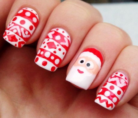cute-nails-for-christmas-33_16 Unghii drăguțe pentru Crăciun