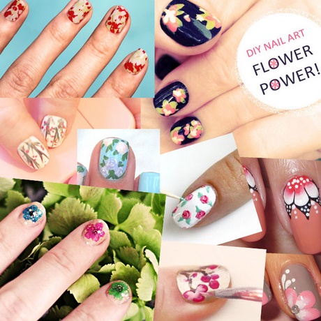 diy-flower-nail-art-05 Diy floare nail art