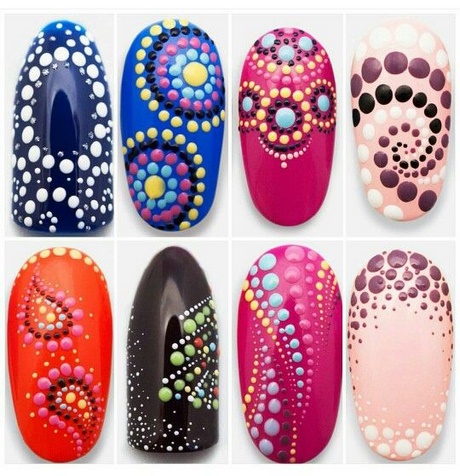 dotted-nail-art-designs-43_19 Modele de artă de unghii punctate