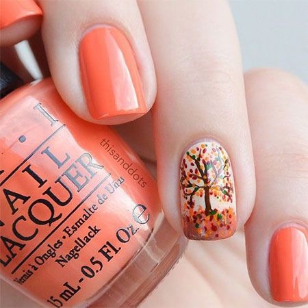 easy-autumn-nail-art-72_16 Arta ușoară de toamnă