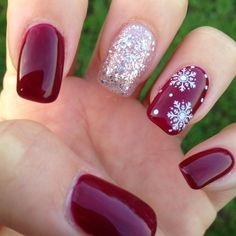 easy-christmas-gel-nails-79_15 Unghii ușoare de gel de Crăciun
