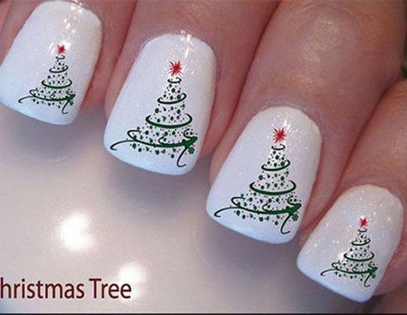 easy-christmas-gel-nails-79_6 Unghii ușoare de gel de Crăciun