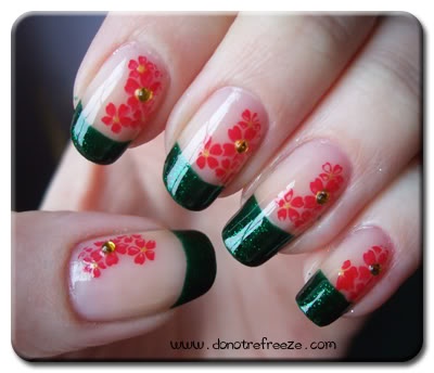 easy-floral-nail-designs-89_15 Modele ușoare de unghii florale