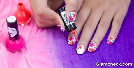 easy-flower-nail-art-23_2 Arta ușoară a unghiilor de flori