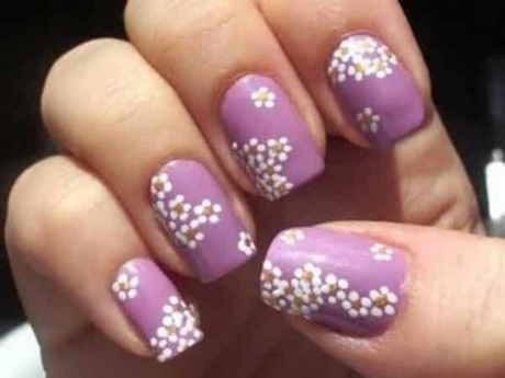 easy-flower-nail-art-23_9 Arta ușoară a unghiilor de flori