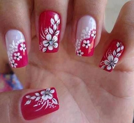 easy-nail-designs-flowers-13_7 Ușor de unghii modele flori